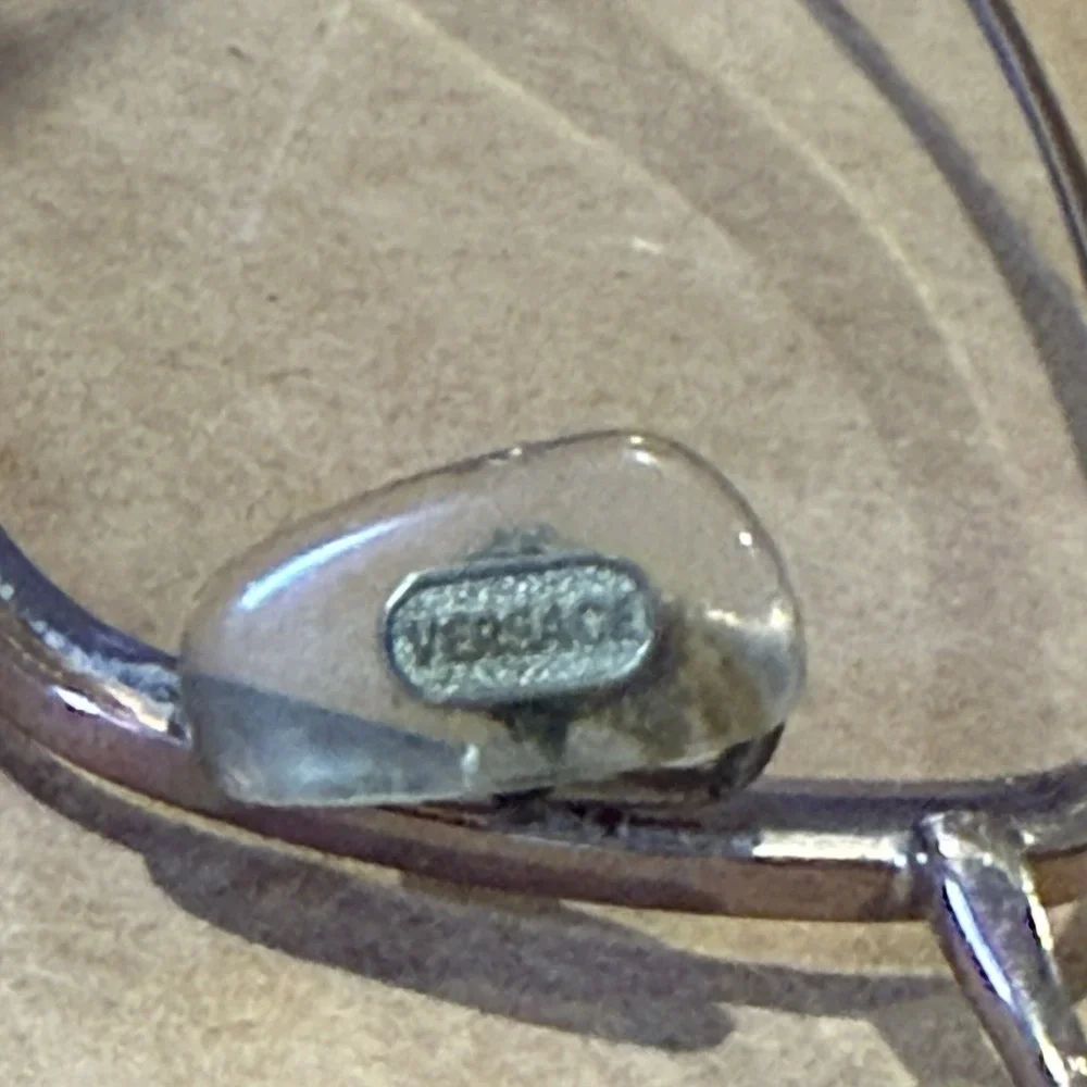 Versace Copper Gold  Eyeglasses Frames Only Italy Designer‎ Women Used